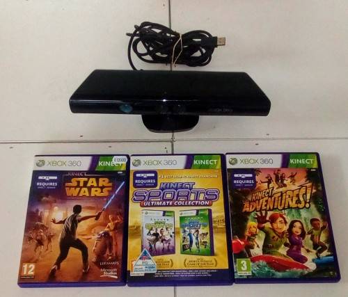 Xbox 360 Kinect Bundle + 3 Games!